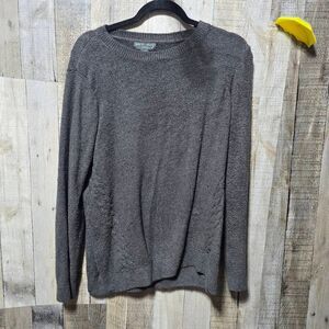 Barefoot Dreams CozyChic Lite Charcoal Knit Sweater Medium Comfy Minimalist Chic